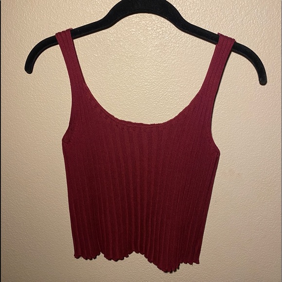 Red Knit Tank - Picture 2 of 2